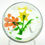 Thumbnail: Randall Grubb Colorful Wild Flower Bouquet Art Glass Paperweight
