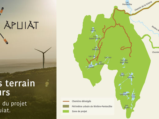 Études géotechniques à venir sur le site du projet éolien Apuiat