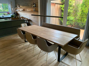 Esstisch PINO (240 x 100 cm, Eiche, felsgrau geölt)