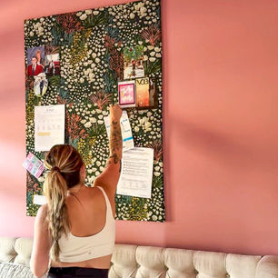 DIY Designer-Looking Foam Board Pin Board (That Looks Custom!)