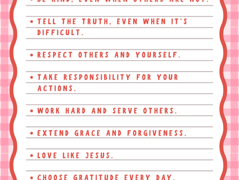 A Child's Character and Morals Begin at Home