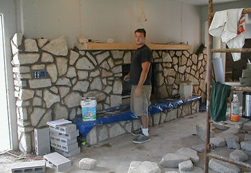 Masonry, stonemason, fireplace, stone,