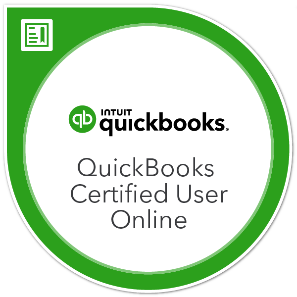 QuickBooks Certified User Online badge
