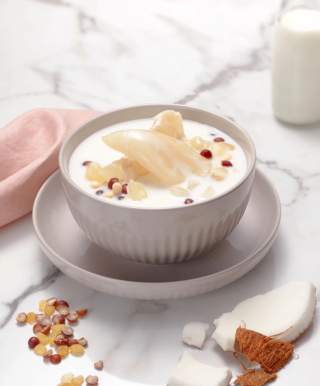 Double-boiled Fish Maw with Homemade Coconut Milk