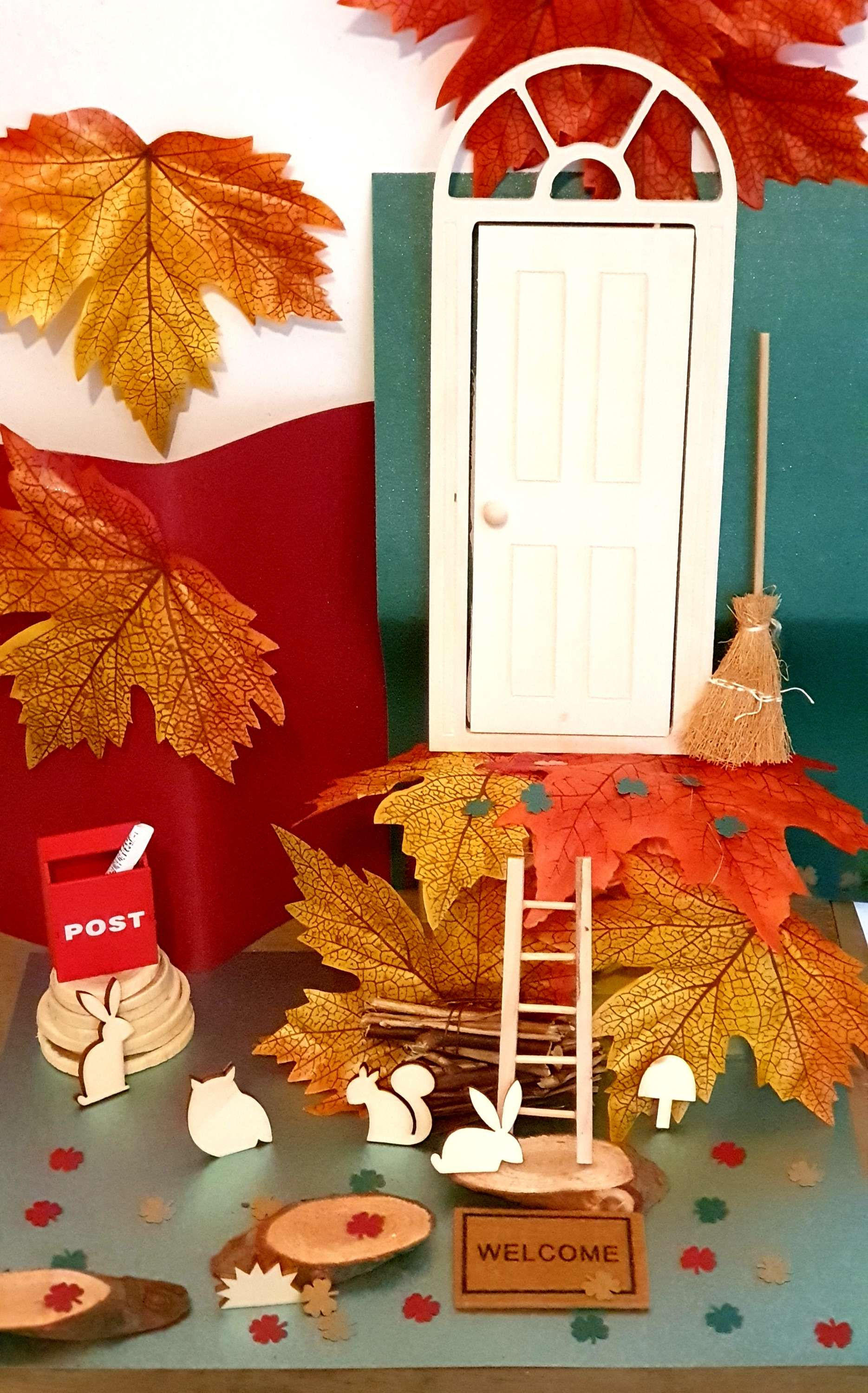 Knutselpakket Kabouterdeur herfst