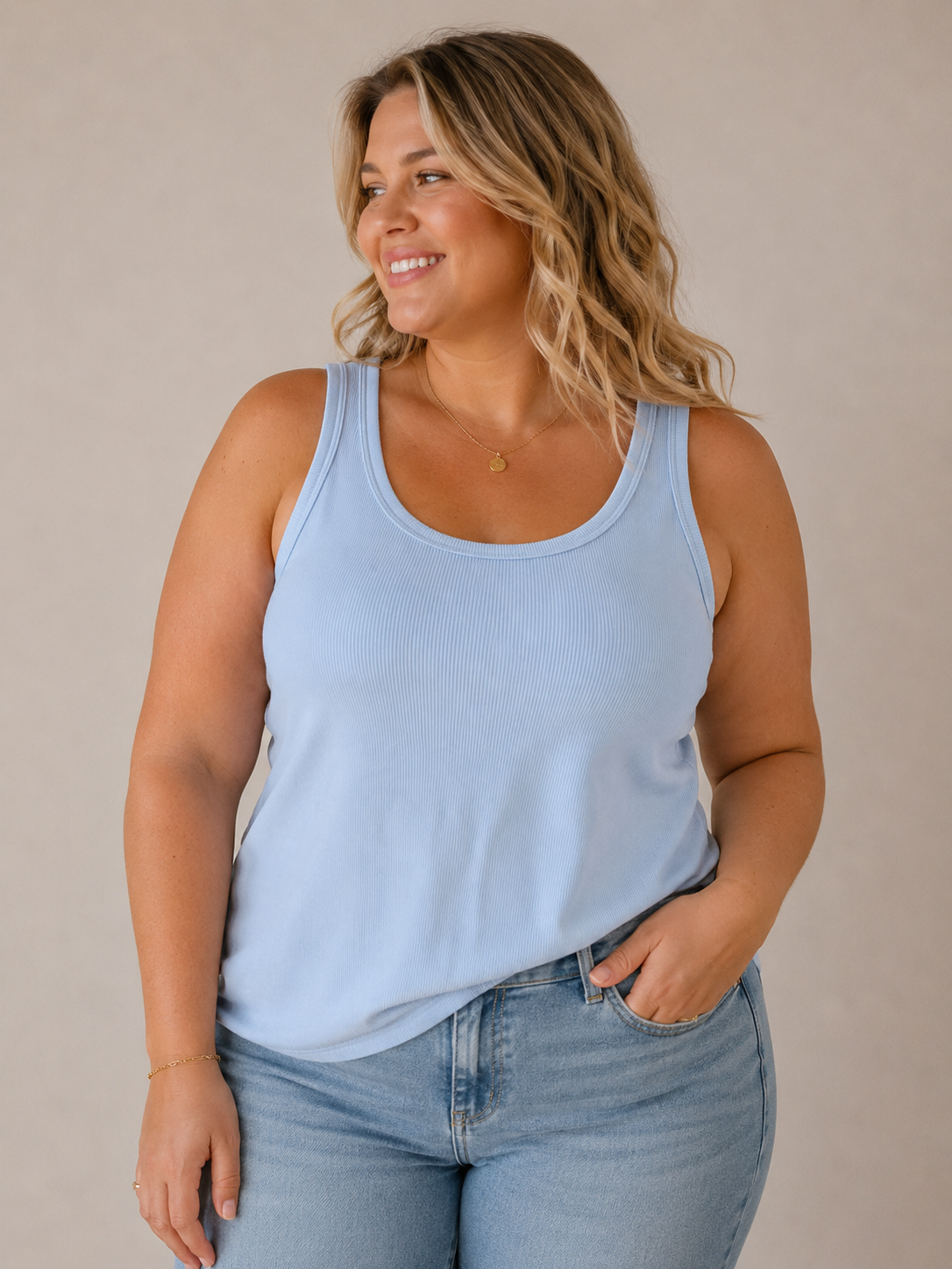 Top côtelé Belle Taille
