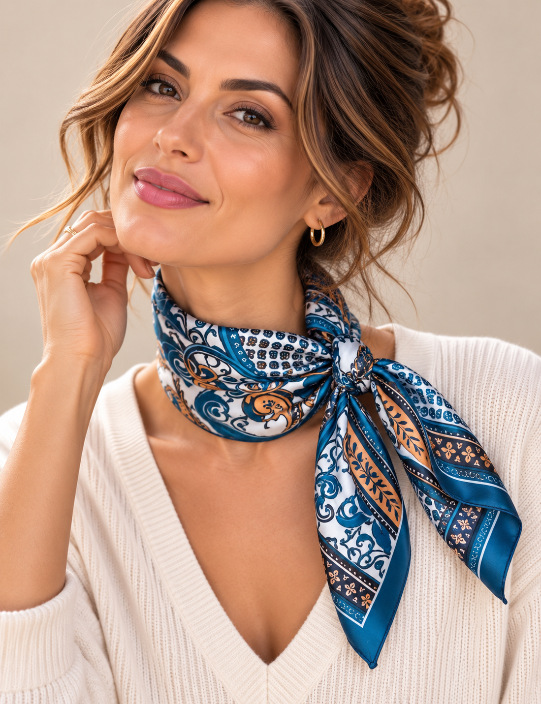 Foulard Paisley Bleu 💙