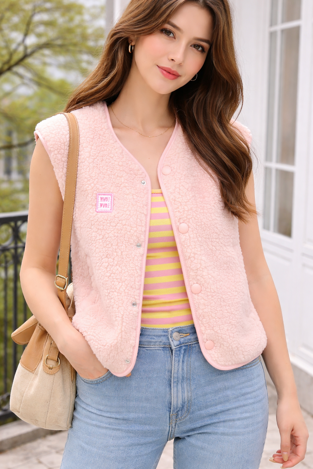 Gilet rose