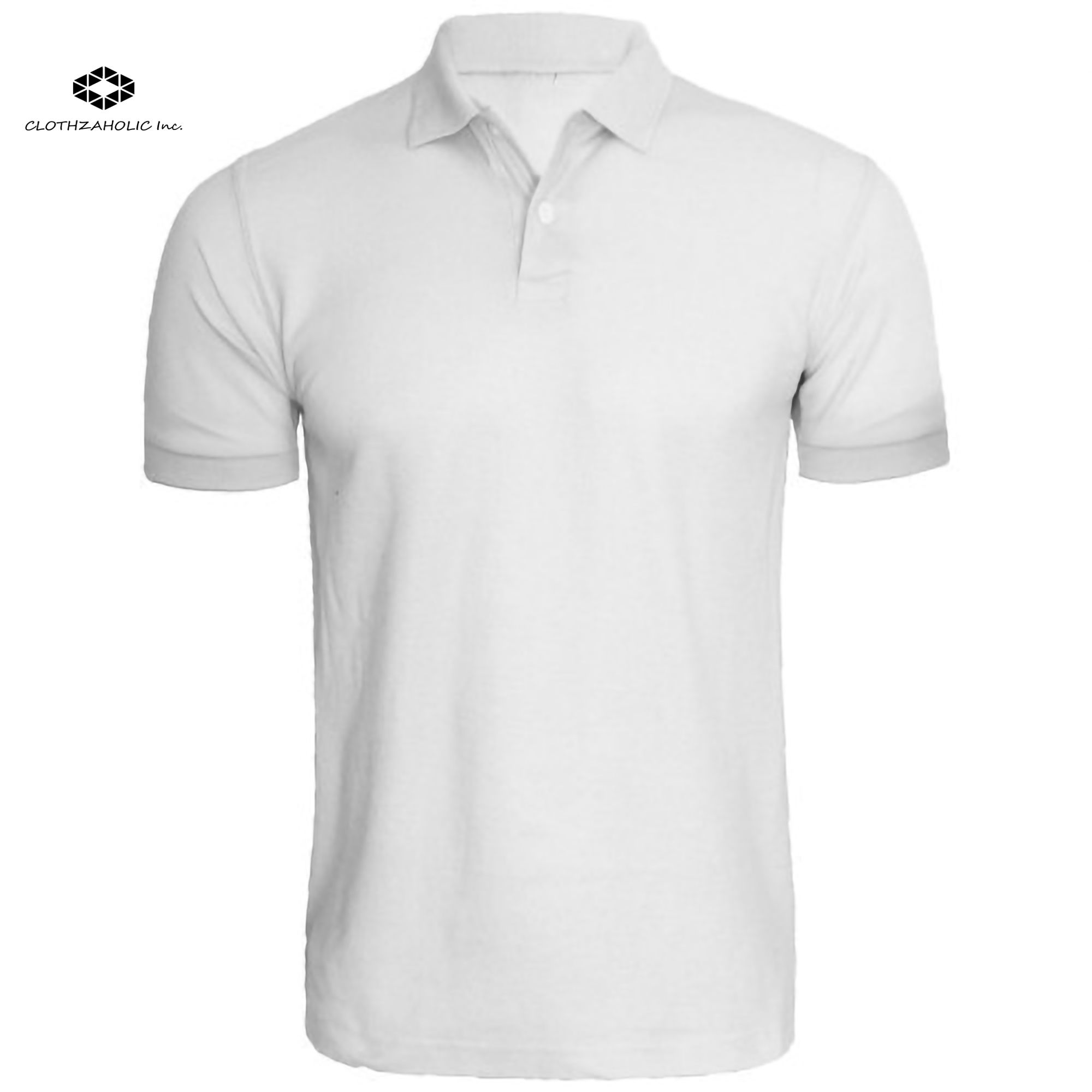 Collar White [Plain] T-shirt