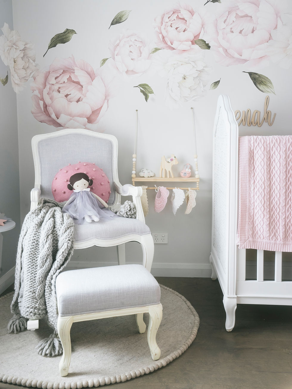 Alyssa-Marie + Florence Ottoman Grey