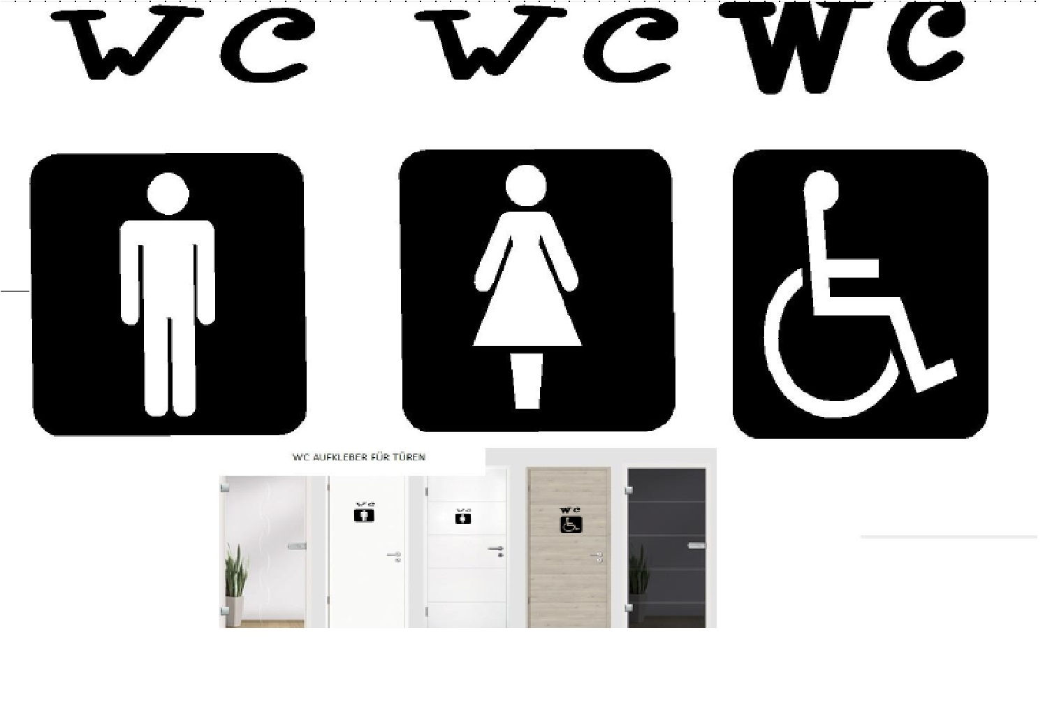 copy of AUFKLEBER FÜR WC TÜR / SCHILDER