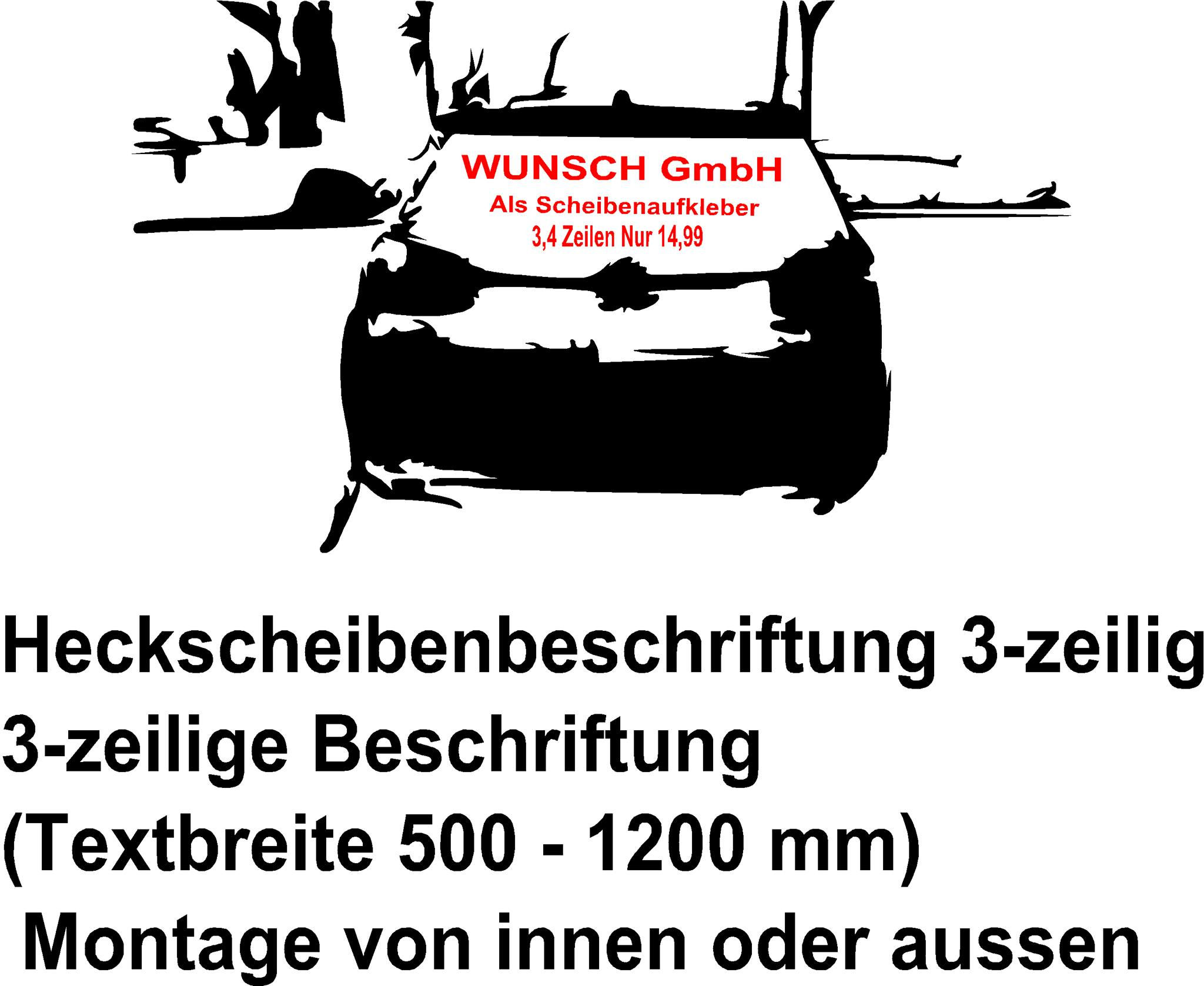 Heckscheibenaufkleber