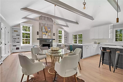 remodeled open concept kitchen/dining/living space