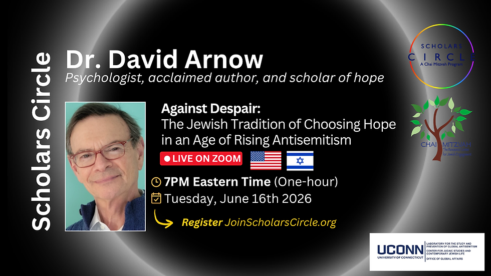 The Jewish Tradition of Choosing Hope in an Age of Rising Antisemitism