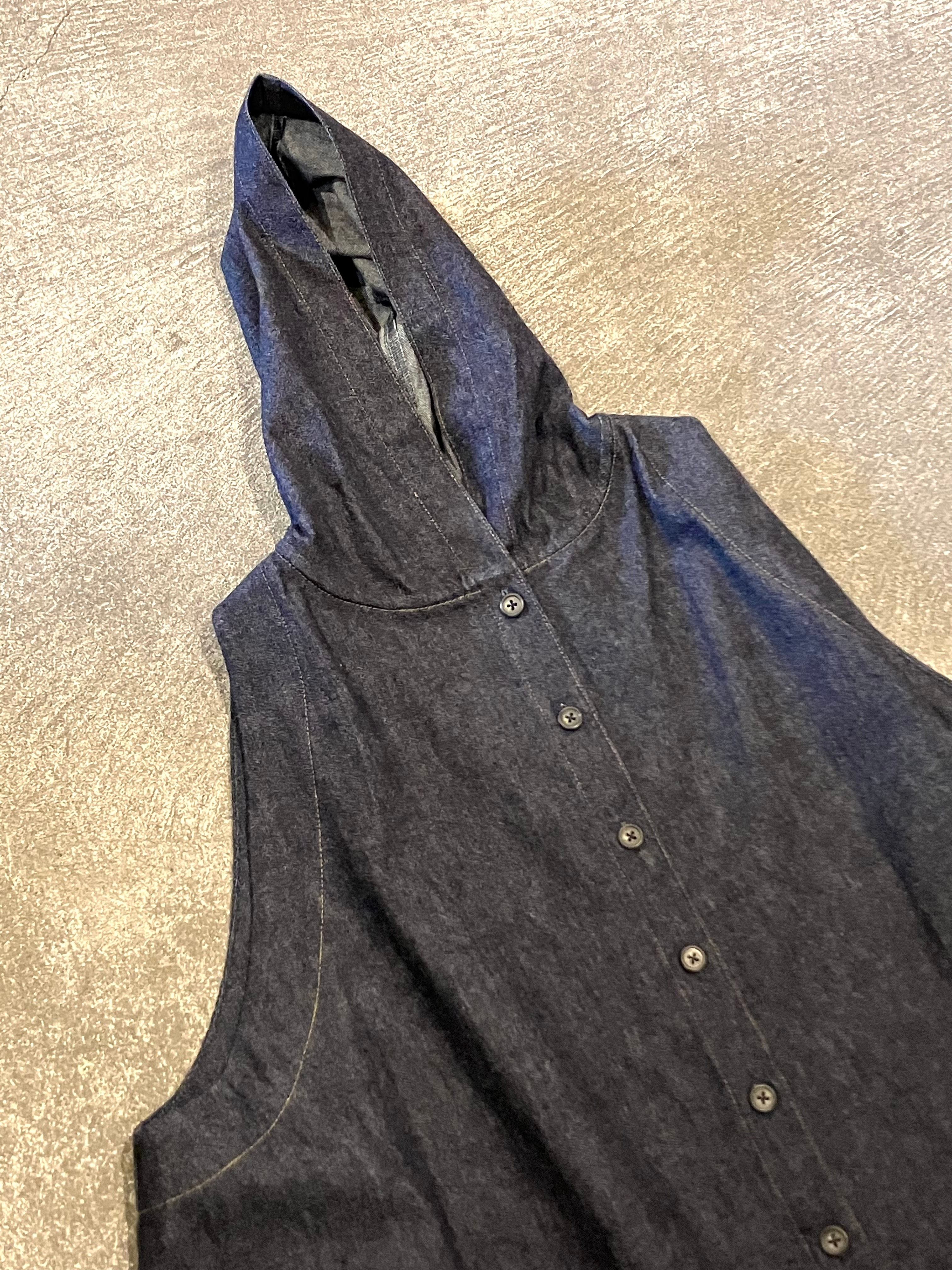 メイアファボリ　　MS16              インディゴ染めベスト