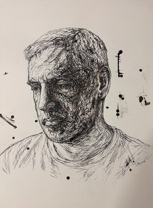 Self-portrait | Ink