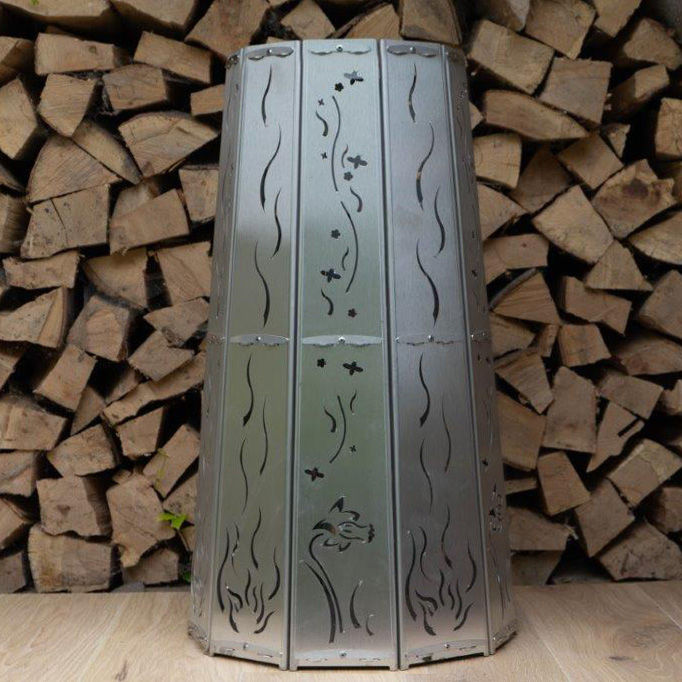 Miniaturbild: 73cm Feuertonne "Blume und Feuer"