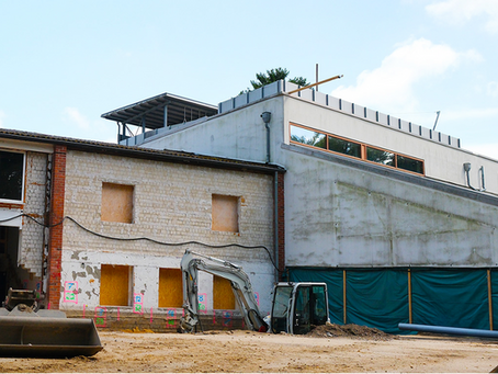 Ein Gebäude in der Bestandssanierung