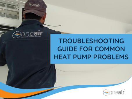 OneAir technician fixing heat pump