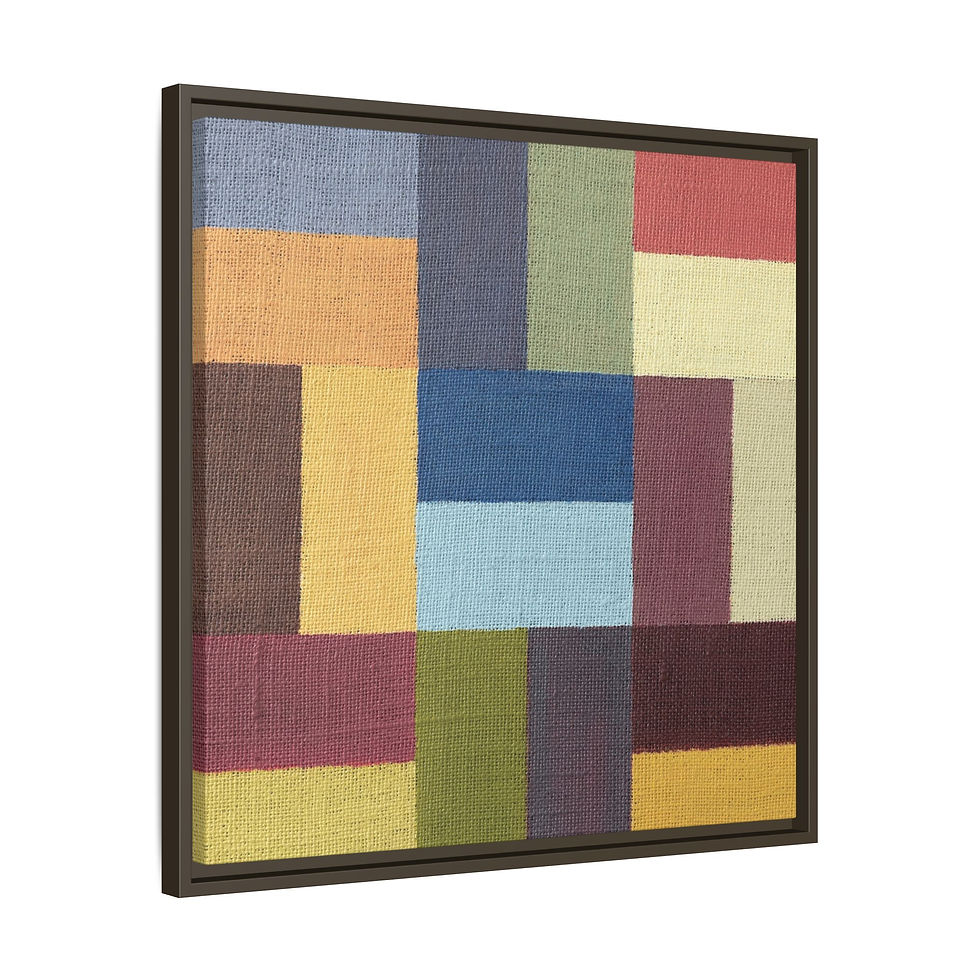 Thumbnail: Quadrilateral Soliloquy_Framed Canvas Print