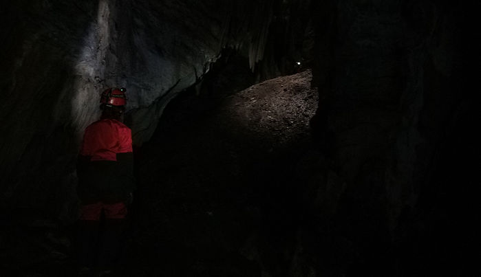 looking into darkness