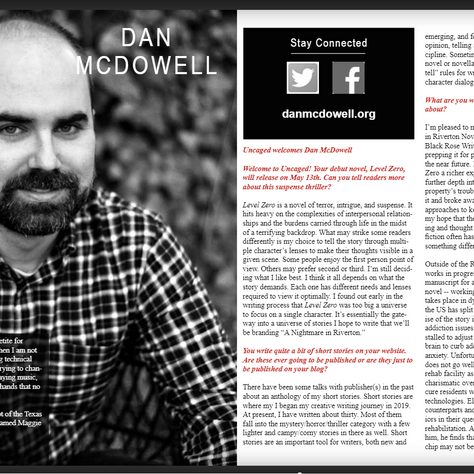 Uncaged Book Review Magazine Feature-May 2021