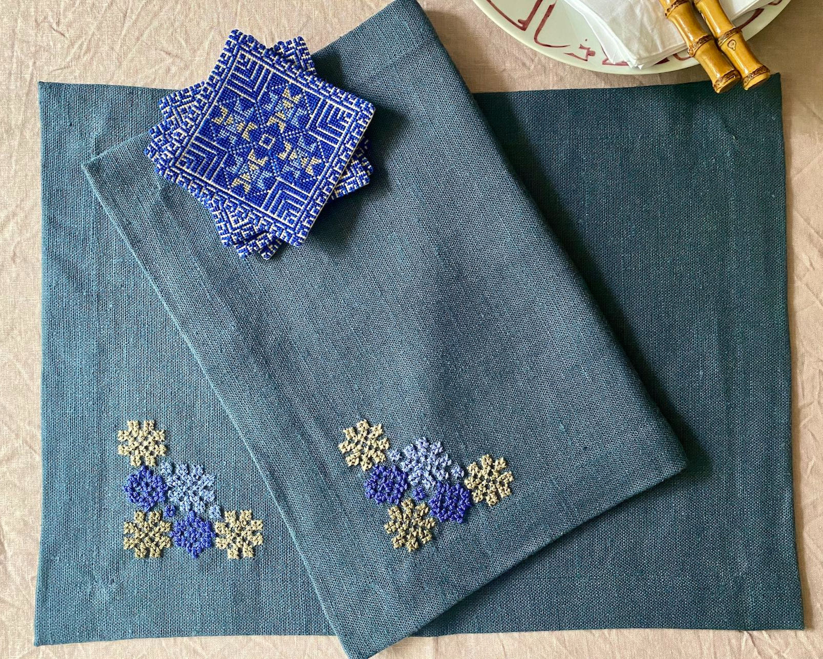 TISCHSETS | blau | 35x45 cm