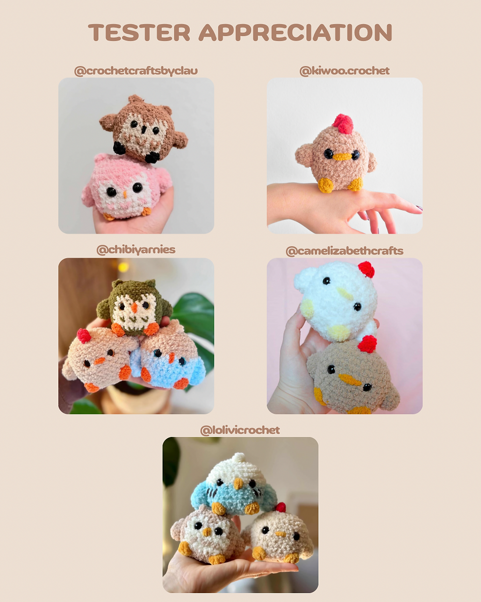 Thumbnail: NO SEW Chubby Parakeet - PDF ONLY