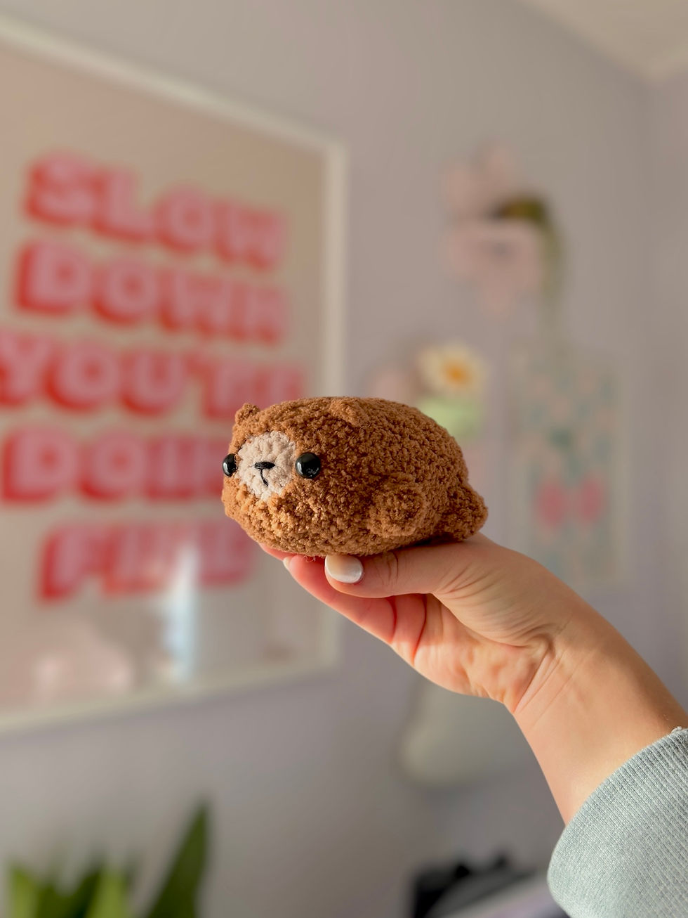Thumbnail: Fluffy Loaf Brown Bear PDF ONLY