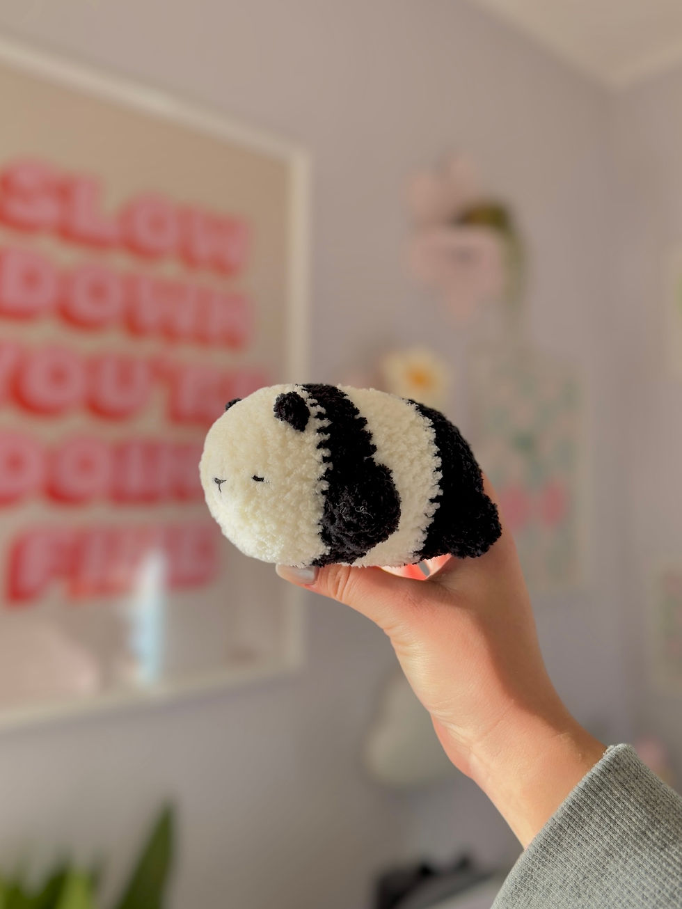 Thumbnail: Fluffy Loaf Panda Bear - PDF ONLY
