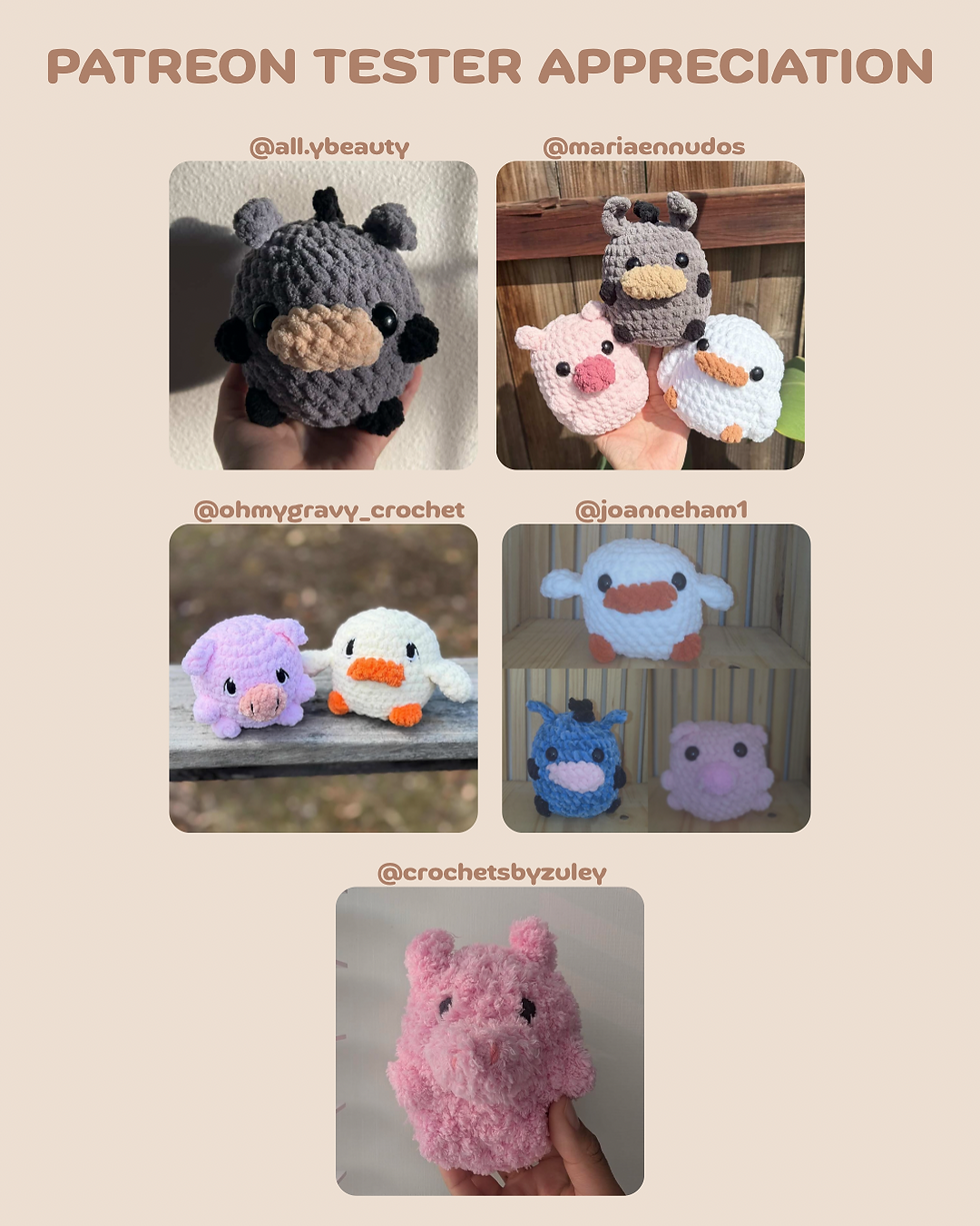 Thumbnail: NO SEW Chubby Piggy - PDF ONLY