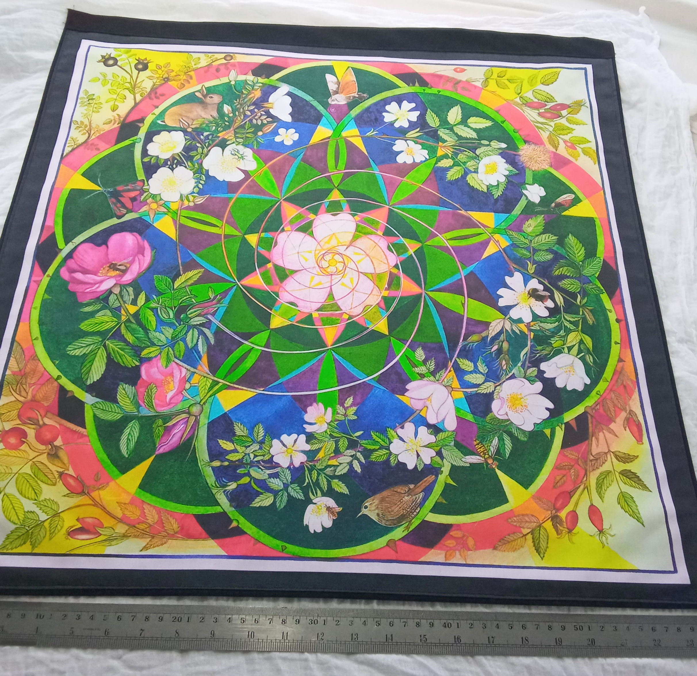 Wild Roses - Fabric Print