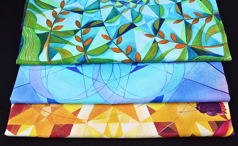 Thumbnail: 'Beneath the Waves' Organic Cotton Print
