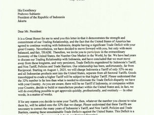 First Letters Sent Outlining Tariff Increases