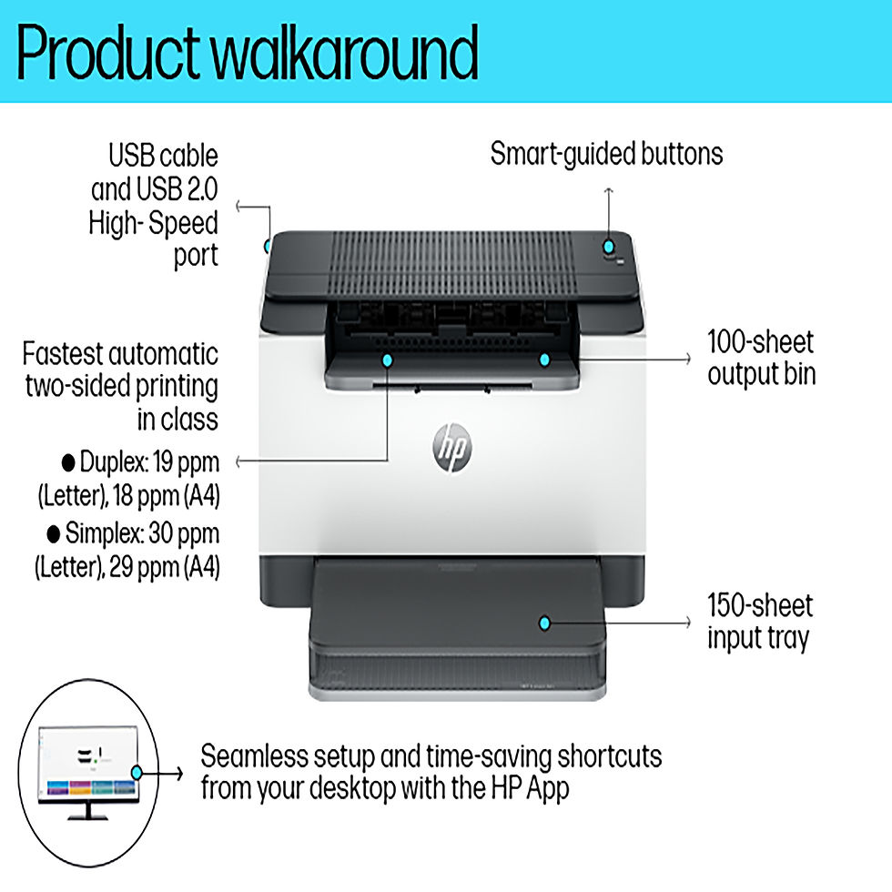 Thumbnail: HP LaserJet M209d Printer