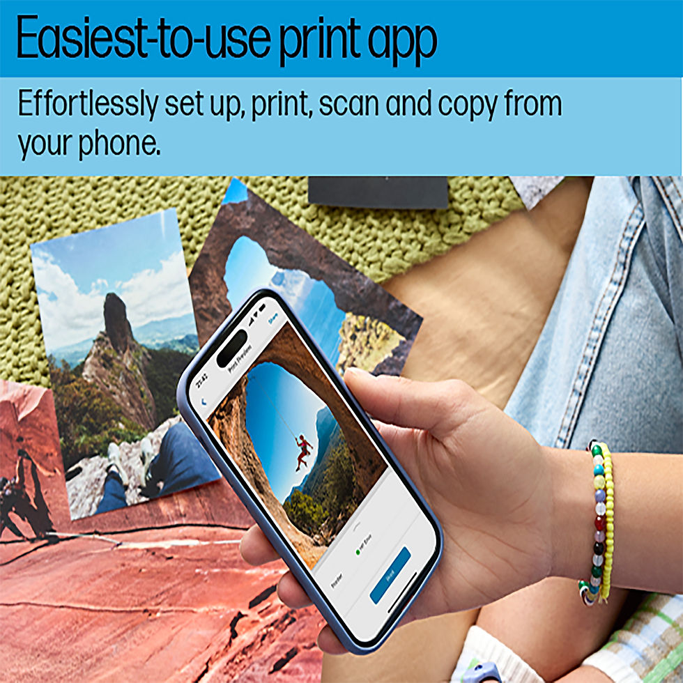 Thumbnail: HP Envy 6155e All-in-One Printer w/free 3 months Instant Ink through HP+, AI-ena