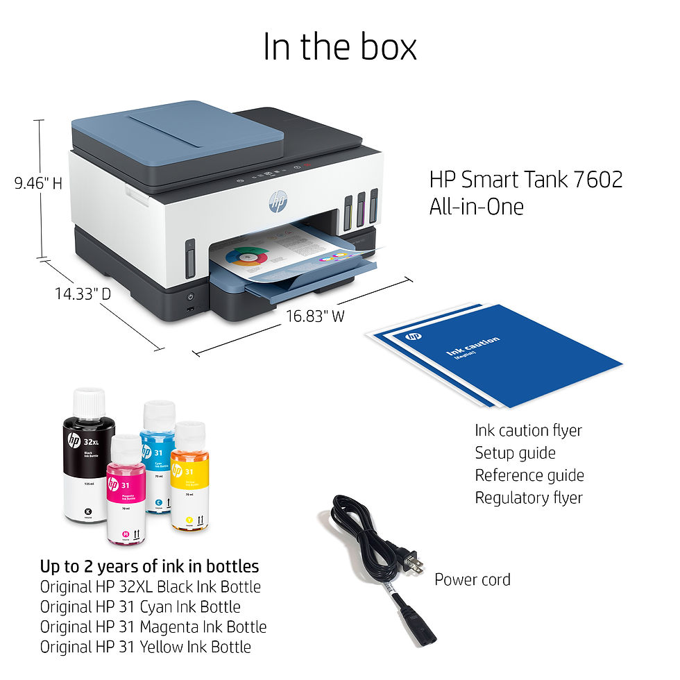 Thumbnail: HP Smart Tank 7602 All-in-One, AI-enabled