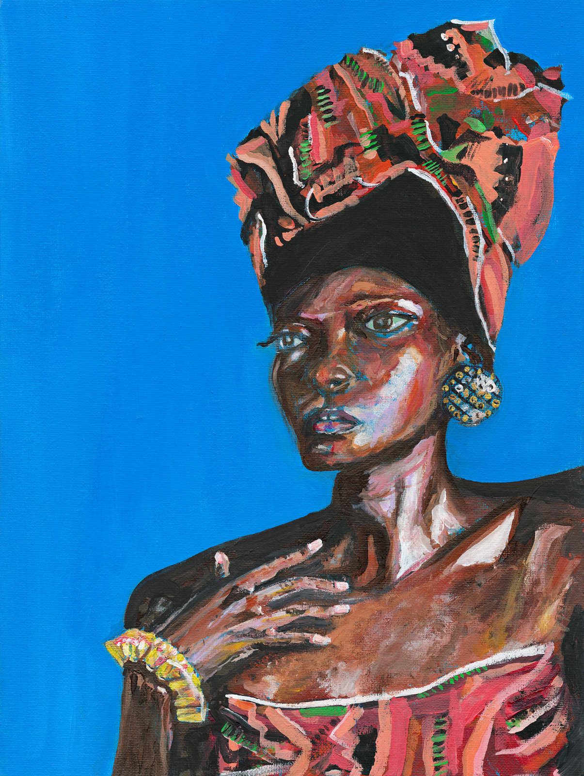 Girl with Brass Earring