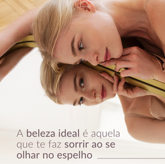 A beleza ideal é aquela que te faz sorrir ao se olhar no espelho