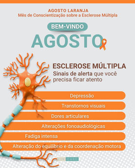 Bem-vindo Agosto Laranja - Mês de Conscientização e Combate à Esclerose Múltipla