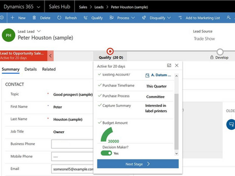 שדות (פקדים) בעיצוב אישי- בסרגל התהליך העסקי
