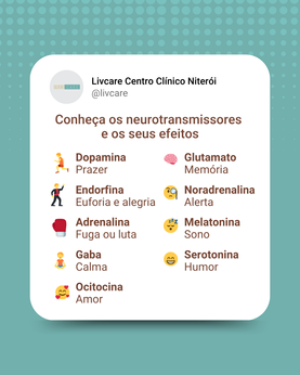 Conheça os neurotransmissores e os seus efeitos