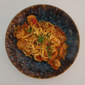 Tagliatelle Scampis
