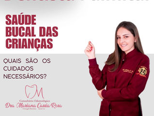 Cuidando do Sorriso das Crianças no consultório odontológico Dra Mariana Cassia Rosa! (42) 99812-3756