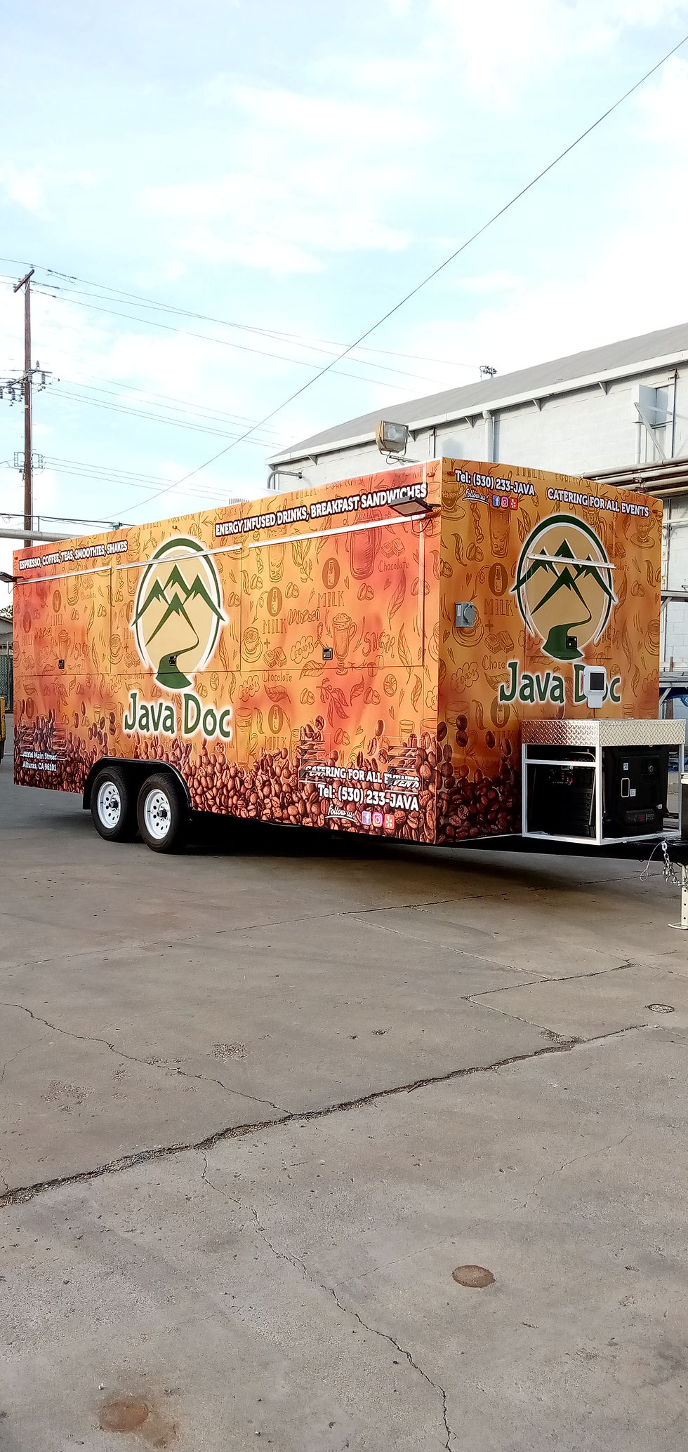 20 ft coffee trailer