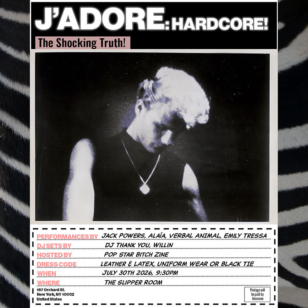 Guest Event: J'adore Hardcore.  July 30