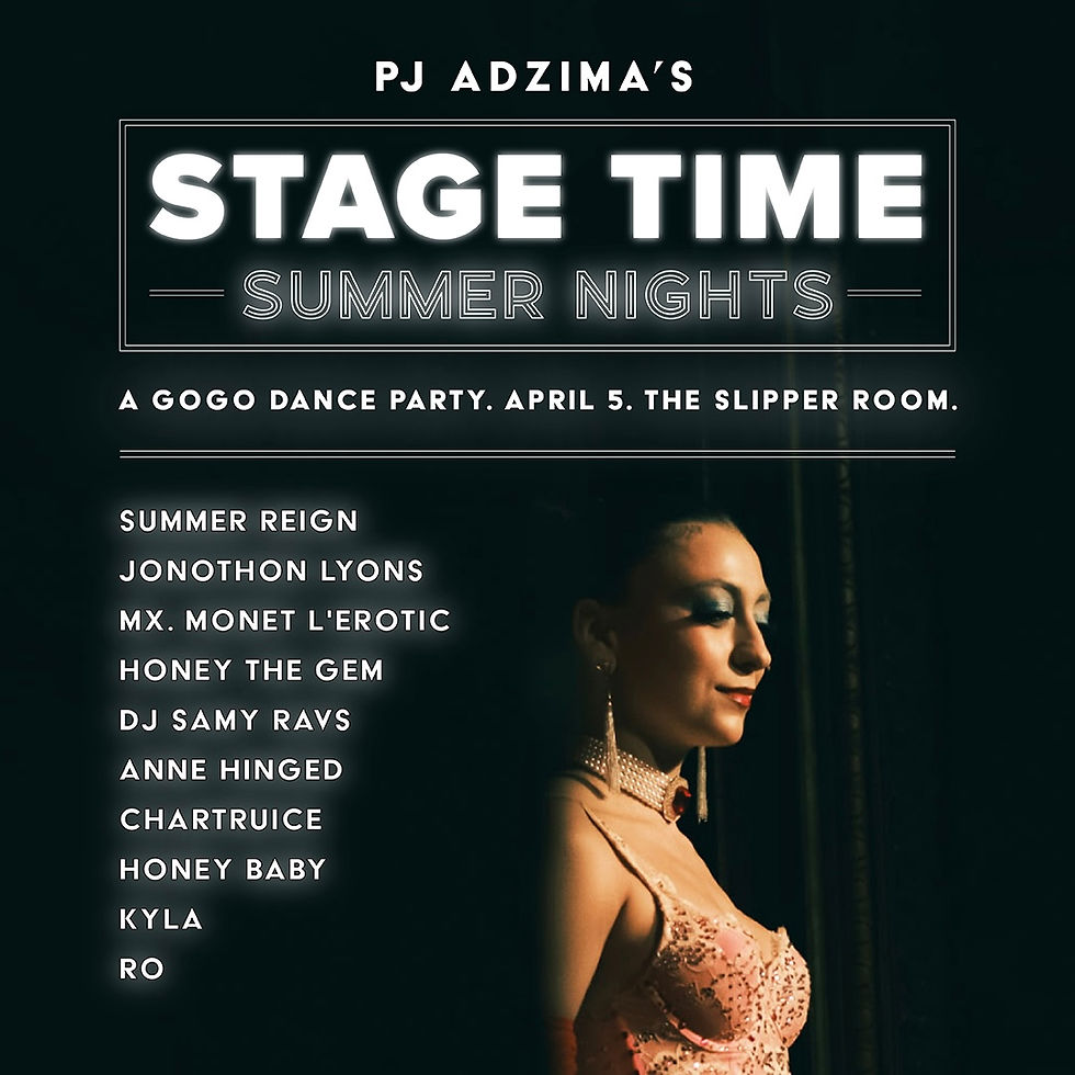 Stage Time Summer Nights. April 5