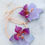 Thumbnail: REAL Orchid Earrings 14K GF (Color Enhanced)
