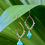 Thumbnail: Carved Turquoise Beaded Earrings
