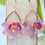 Thumbnail: Mini Iridescent Purple Orchid Teardrop Earrings